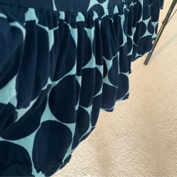 Kate Spade Joy Dot Ruffle Midi Dress Navy XL EUC - Picture 6 of 9